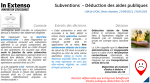 retraitement des subventions - visuel déduction des aides publiques